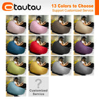 Filled 70 cm Cotton-Linen Bean Bag Chair