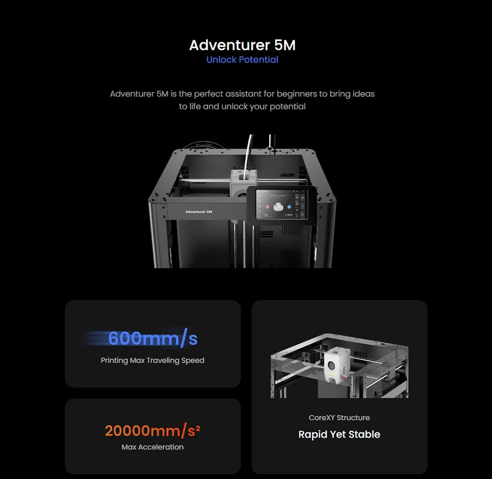 Flashforge Adventurer 5M 3D Printer