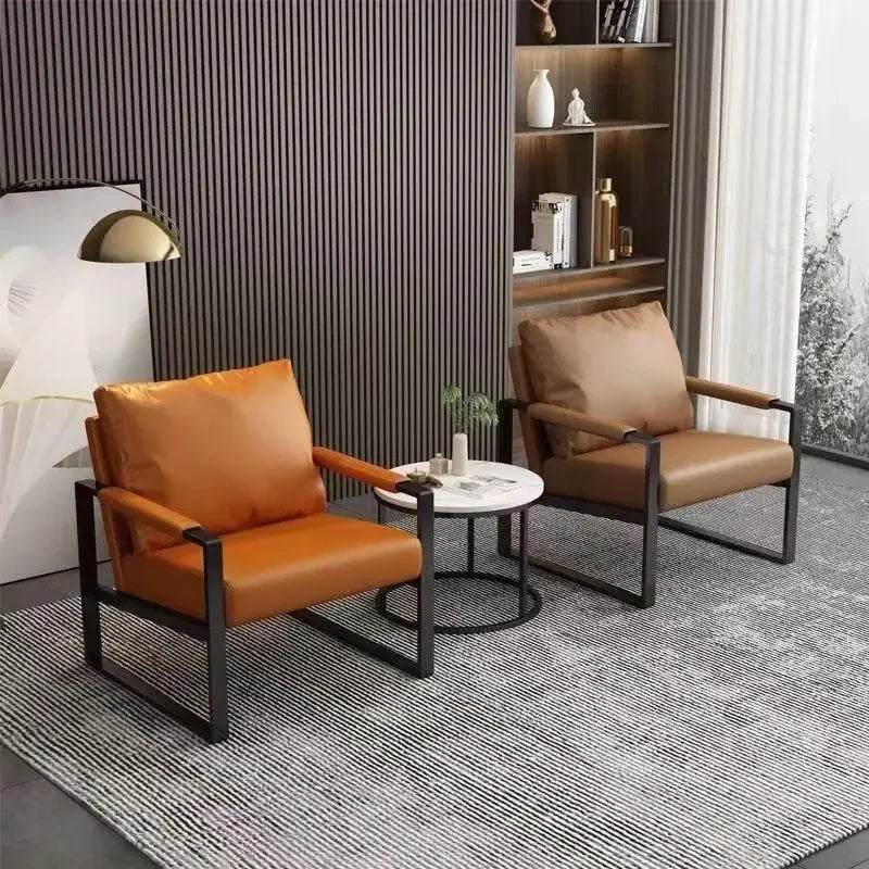 Modern Metal Frame Lounge Chair