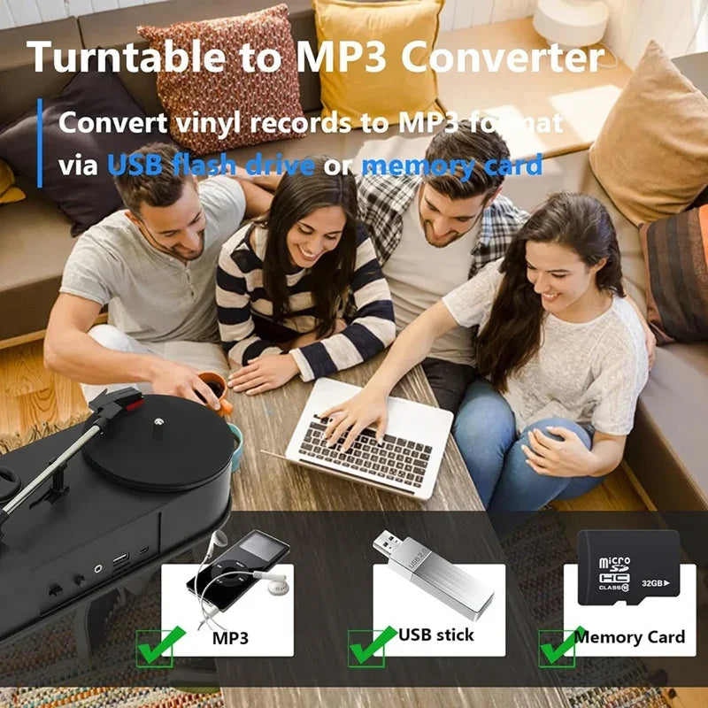 EZCAP613 Vinyl-to-MP3 Record Player