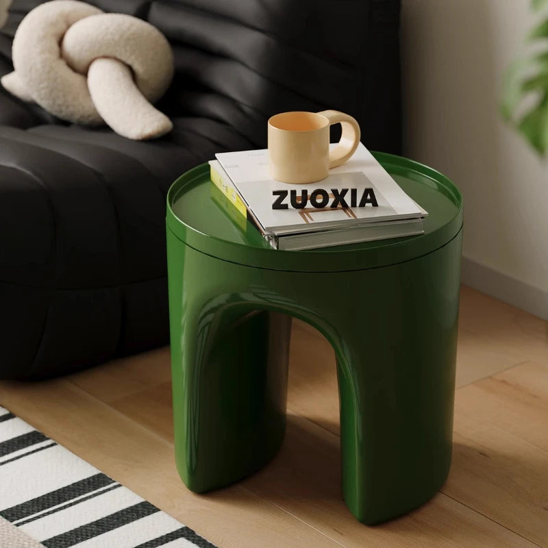 Round ABS Storage Side Table