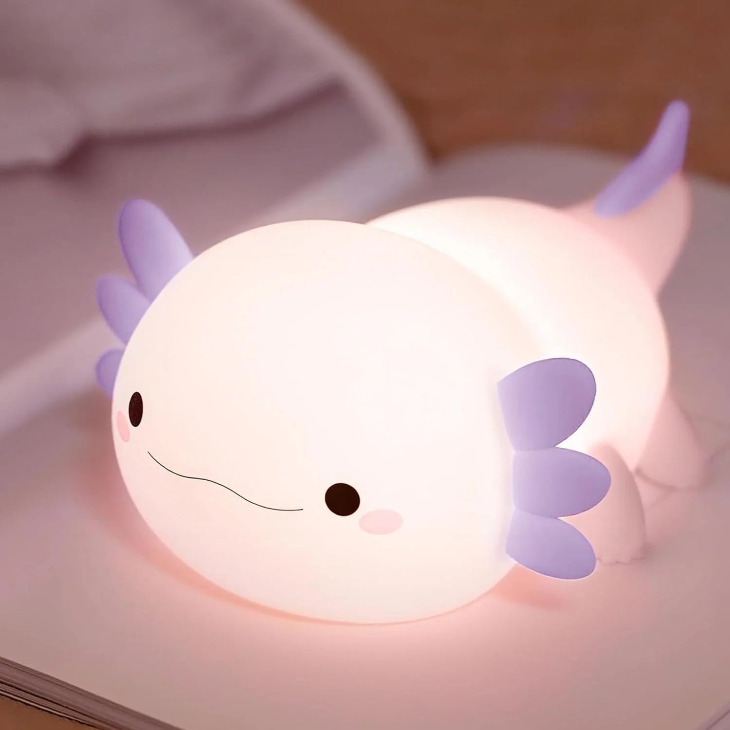 Purple Axolotl Silicone Night Light