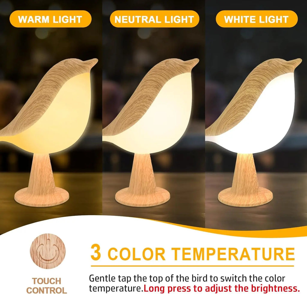 Rechargeable Bird LED Table Lamp