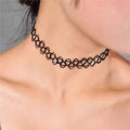 Vintage Black Braided Choker Necklace