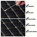 5-Piece Waterproof PU Leather Car Floor Mat Set