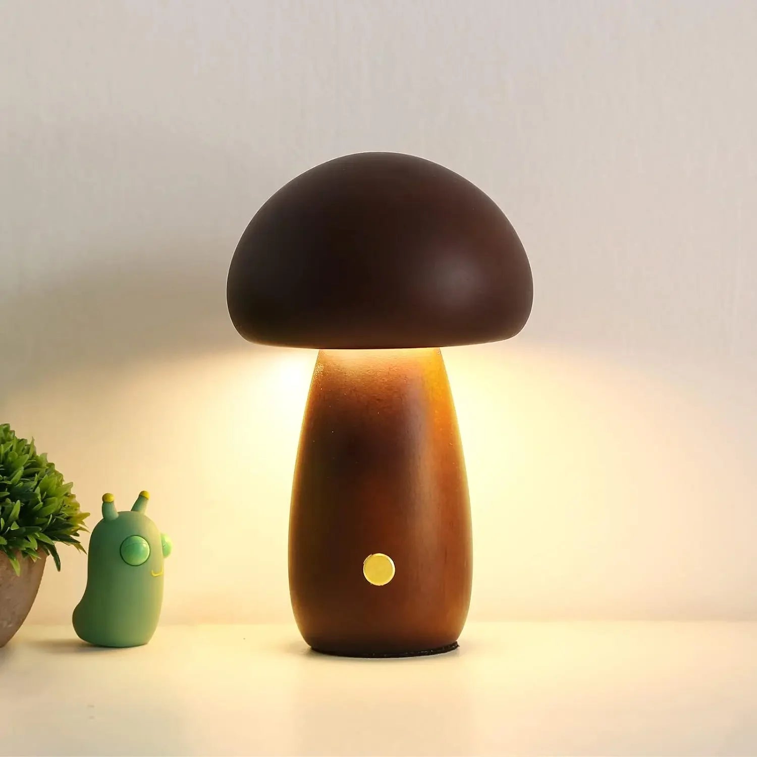 Wooden Mushroom Night Light