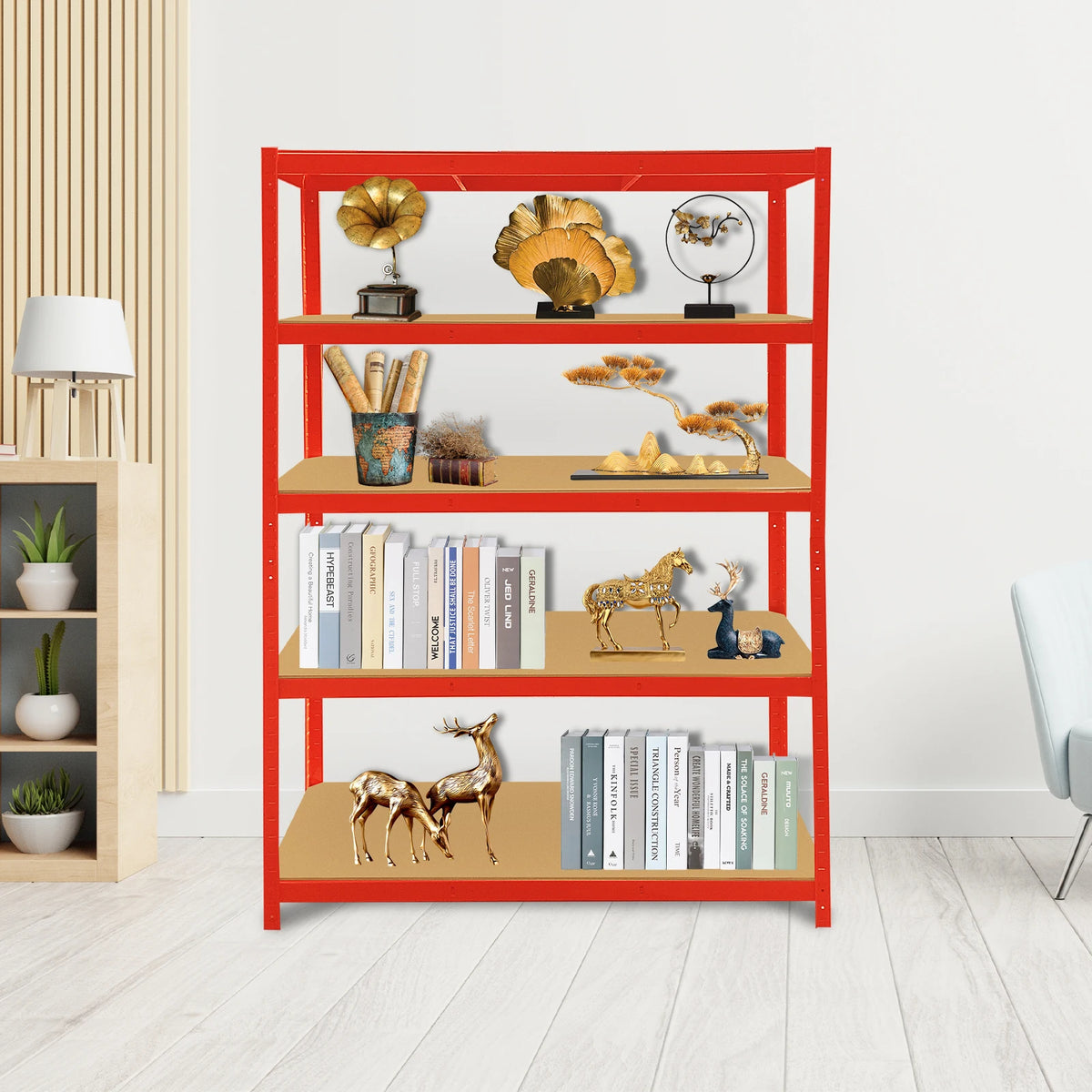 5-Tier Heavy-Duty Adjustable Storage Shelving