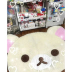 Relaxed Bear Style Plush Bedside Rug