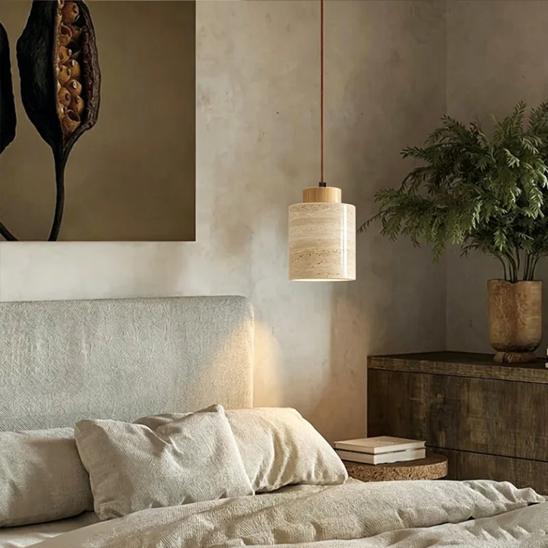 Wabi-Sabi Cave Stone Pendant Light