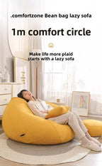 Linen Single Bean Bag Chair with Liner
