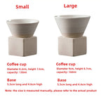 Retro Japanese-Style Pottery Coffee Cup