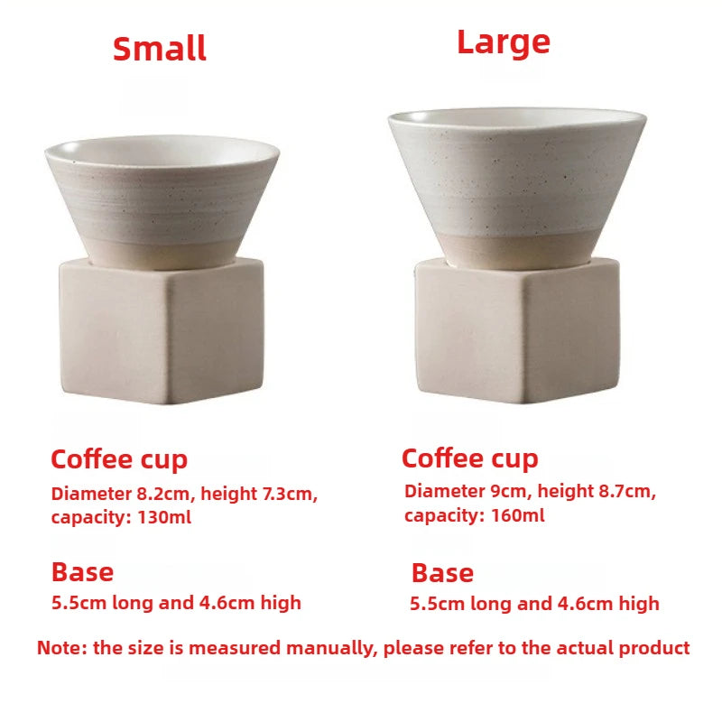 Retro Japanese-Style Pottery Coffee Cup