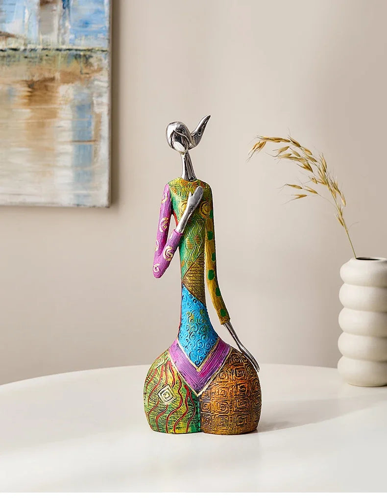Abstract Love Resin Sculpture