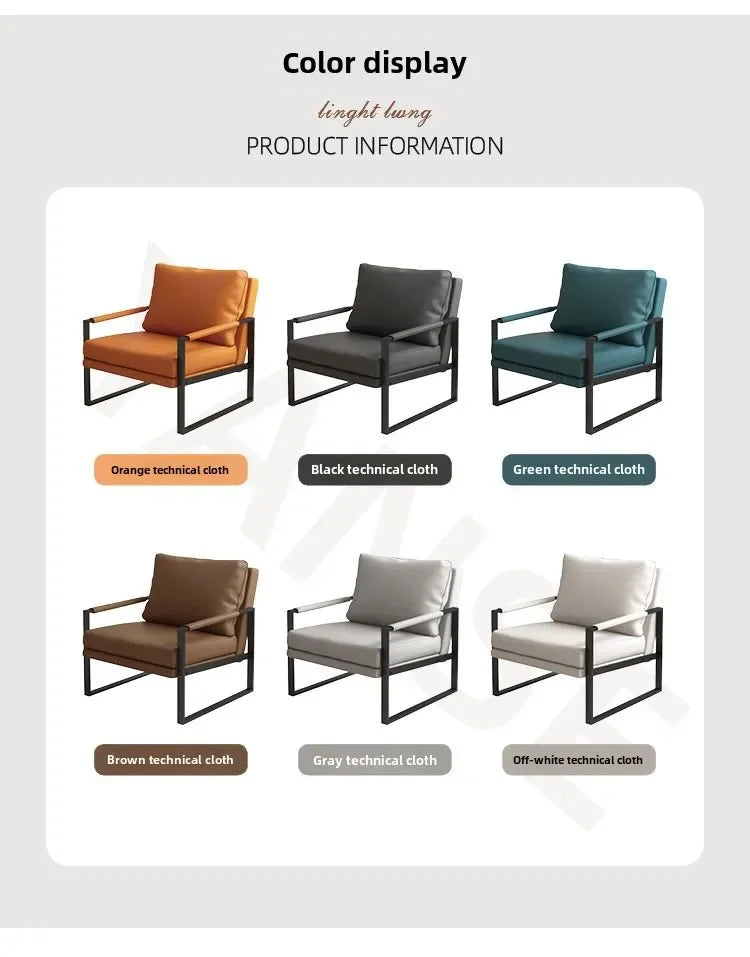 Modern Metal Frame Lounge Chair