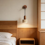 Yellow Travertine Stone Wall Lamp