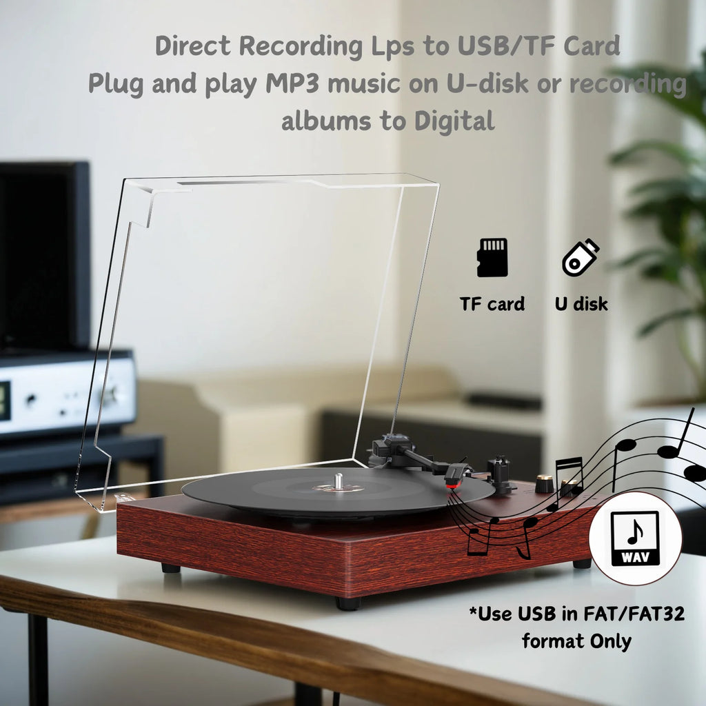 Maio 3-Speed Bluetooth Record Player