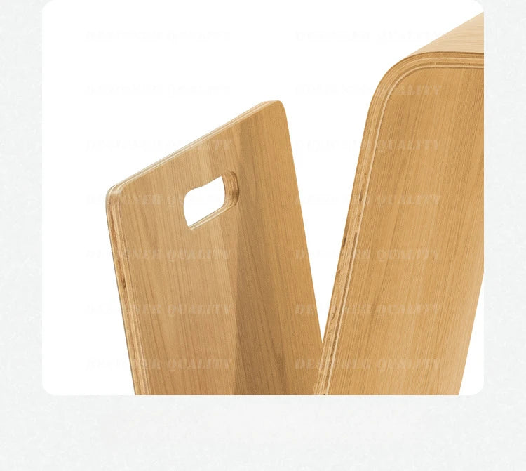 Modern Irregular Wood Side Coffee Table
