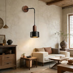Yellow Travertine Stone Wall Lamp