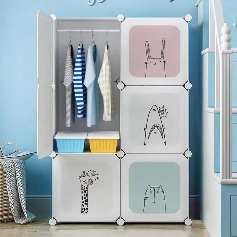 Modern Sliding-Door Wardrobe with Drawers