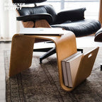 Modern Irregular Wood Side Coffee Table