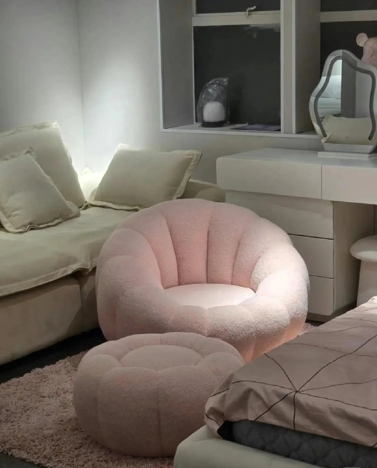 Removable Flannel Single Bean Bag Chair