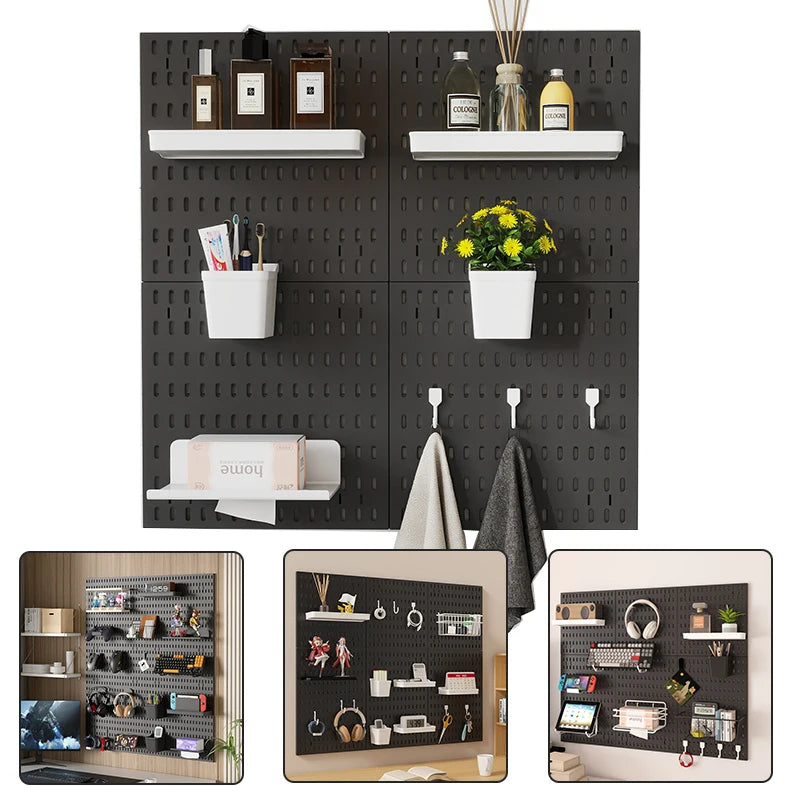 No-Drill Gaming Pegboard Wall Organizer
