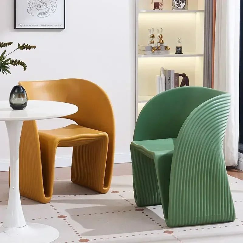 Nordic Shell Threaded Accent Chair