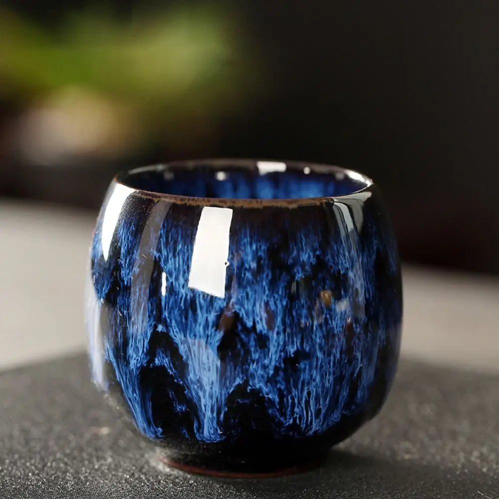 Japanese-Style Kiln-Glaze Ceramic Tea Cup 110ml