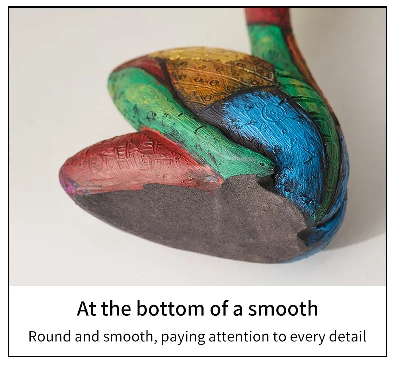 Abstract Love Resin Sculpture