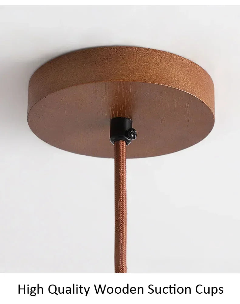 Wabi-Sabi Circular Stone Pendant Light
