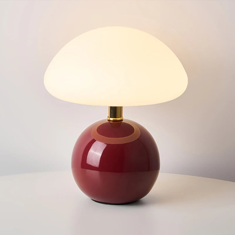 Ceramic Mushroom Table Lamp