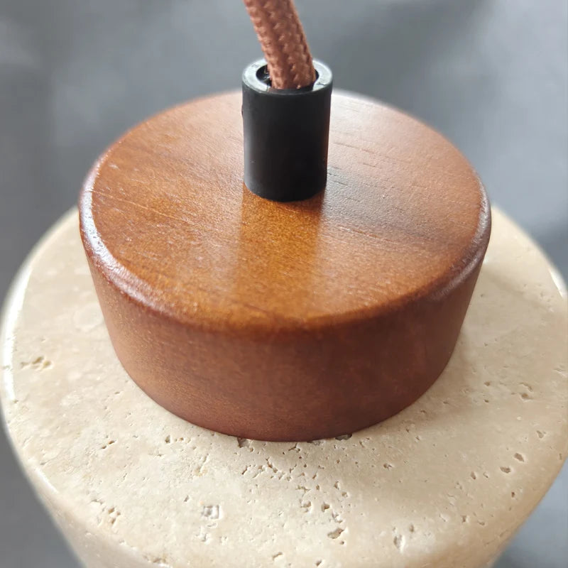 Wabi-Sabi Cave Stone Pendant Light