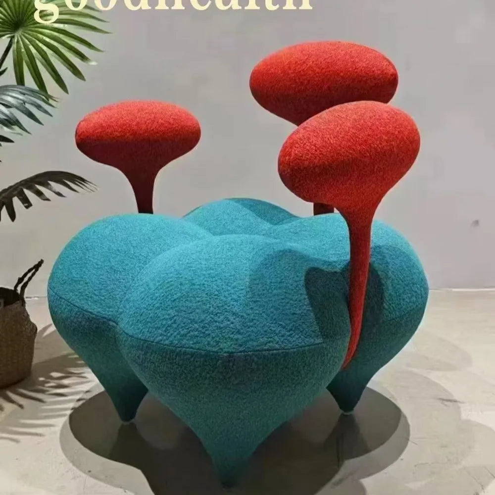 Modern Velvet Balloon Lounge Chair