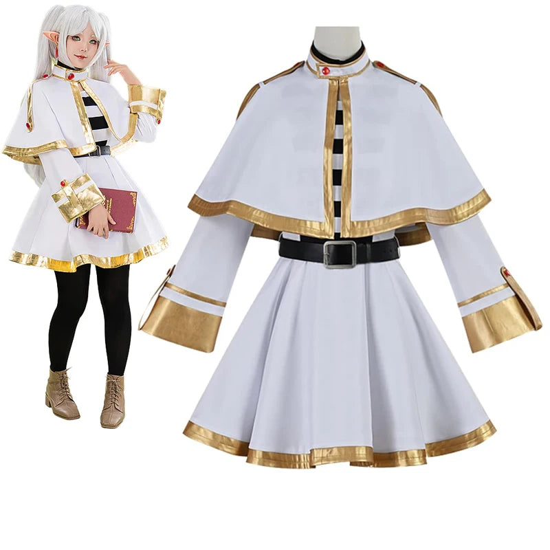 Frieren Fantasy Anime Cosplay Costume & Wig Set