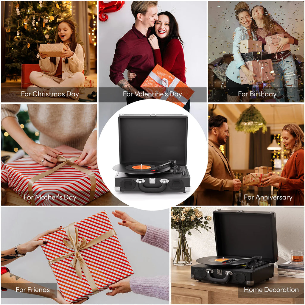 Maio S100 Suitcase Bluetooth Record Player