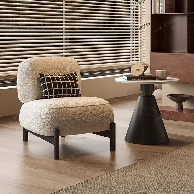 Wabi-Sabi Fabric Accent Chair