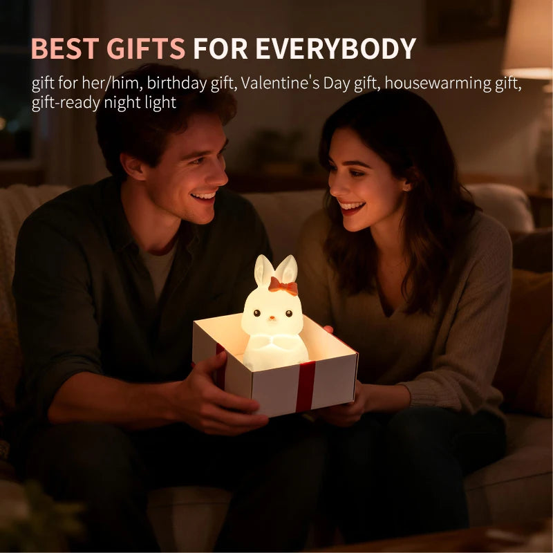 Touch-Dimming Rabbit Night Light