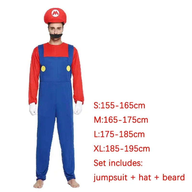 Super Mario Style Cosplay Costume Set