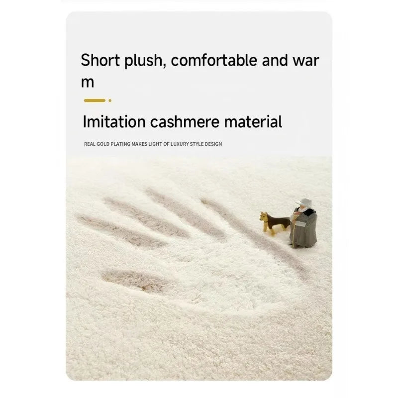 Cute Angel Rabbit Imitation-Cashmere Area Rug