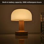 Rechargeable Mushroom LED Table Lamp
