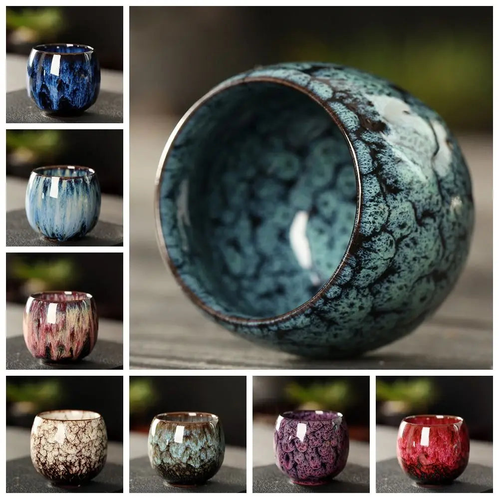 Japanese-Style Kiln-Glaze Ceramic Tea Cup 110ml