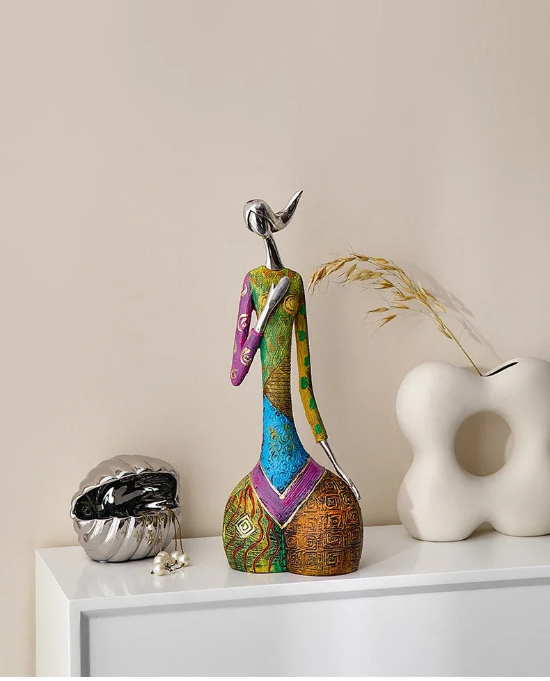 Abstract Love Resin Sculpture