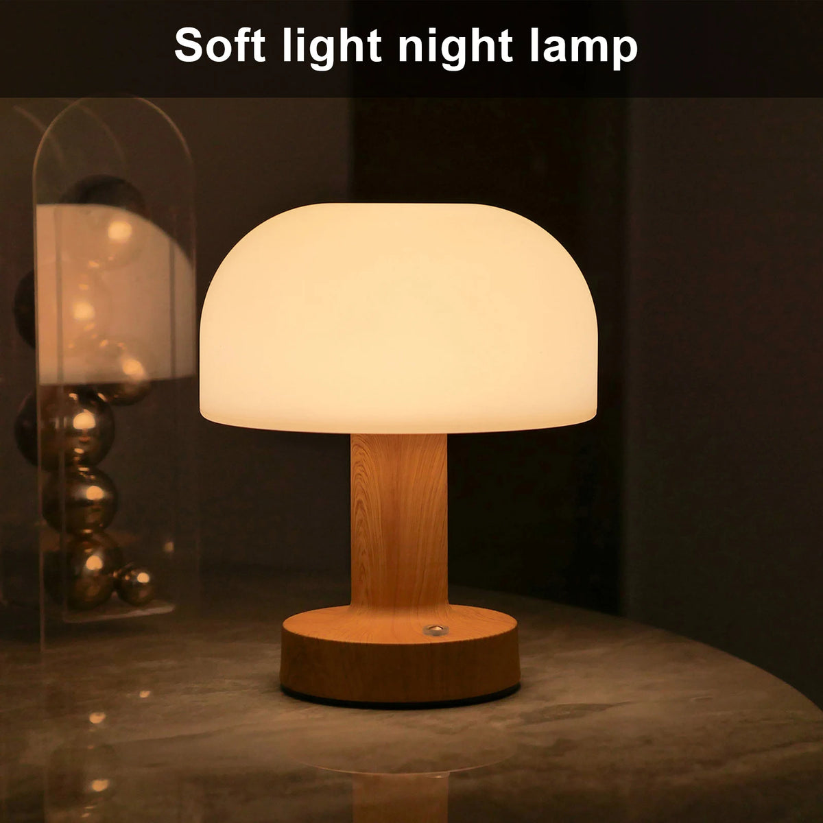 Rechargeable Mushroom LED Table Lamp