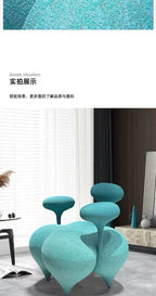 Modern Velvet Balloon Lounge Chair