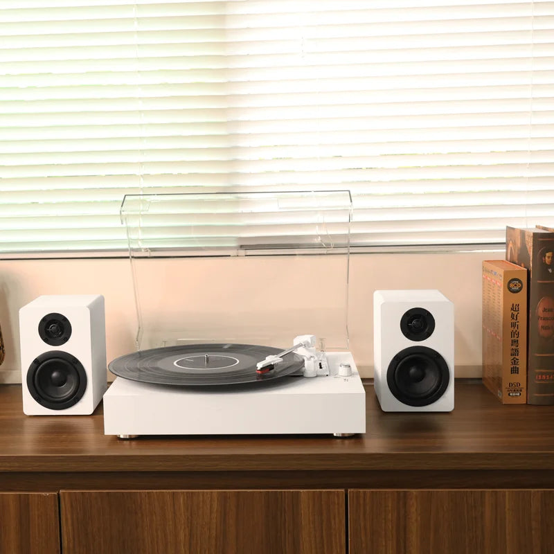 CP05 Retro Bluetooth Record Player with Speakers