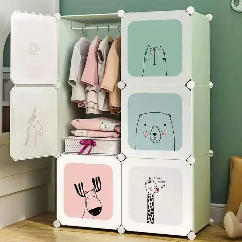 Modern Sliding-Door Wardrobe with Drawers