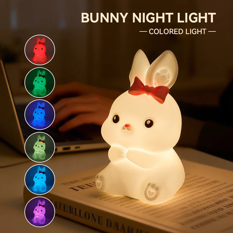 Touch-Dimming Rabbit Night Light