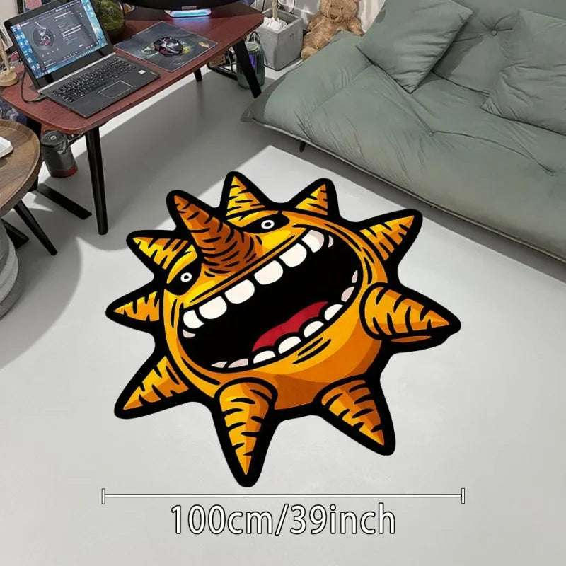 VIKAMA Creative Sun-Shaped Area Rug