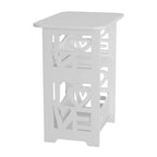 2-Tier PVC Side Table Nightstand