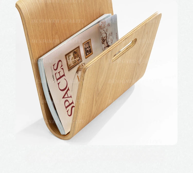 Modern Irregular Wood Side Coffee Table
